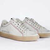 Women's ORIGINAL LC06 Low-top in Retro White Leather, showcasing a sleek design with a retro feel.